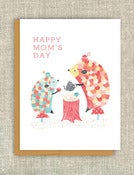 Image of "Hedgehog Tea Party" Mother's Day Card