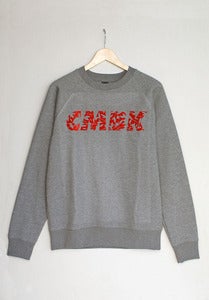Image of CMBK Red Floral Sweater (Grey)