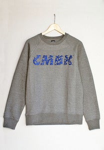 Image of CMBK Navy Floral Sweater (Grey)