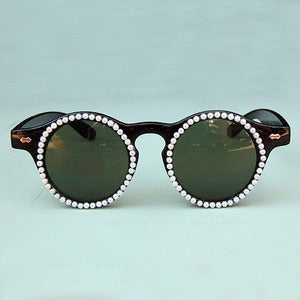Image of Pearly White Customized Sunglasses 