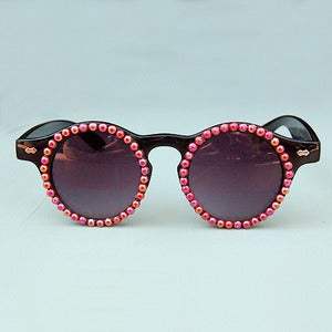 Image of Pearly Red Customized Sunglasses 