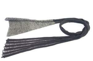 Image of The Gem scarf   Grey/Light Grey 