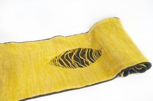 Image of The Nature Scarf    Grey/Mustard/Yellow/