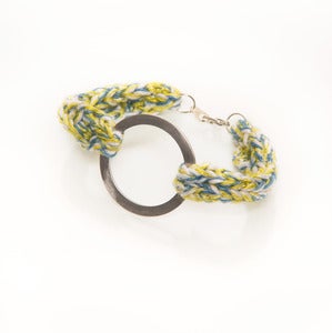 Image of elenii Circular bracelet Black/Yellow/Silver 
