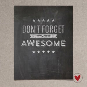 Image of Be Awesome — 11x14 Print
