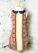 Image of Yumi Column Print Shift Dress
