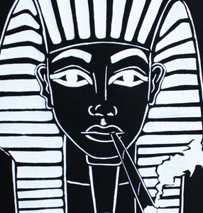 Image of SICK 'PHARAOH' Back Patch - Black&White