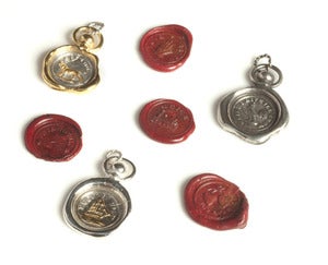 Image of 19th c. Mini Wax Seal Charms NEW
