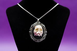 Image of Half Skull Cameo Necklace