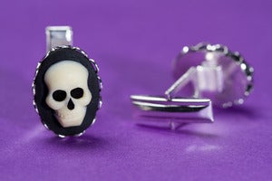 Image of Skull Cameo Cufflinks