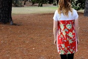 Image of Pretty Red Dreams - Linen Dress