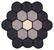 Image of Large Floor Mat - multi grey 