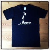 Image of Linden T-shirt in black with white logo