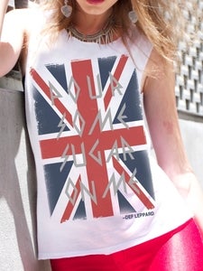 Image of Def Leppard "Pour Some Sugar On Me" Tank By Lyric Culture