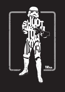 Image of LIMITED EDITION Shoot Like A Stormtrooper Print