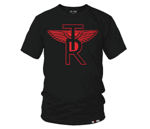 Image of CLASSIC TR Wings ON AWAY BLACK T-SHIRT