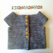 Image of cap sleeve cardigan