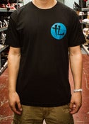 Image of Varsity TL Tee Black and Turquoise 