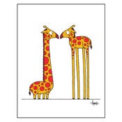 Image of "Eye to Eye" (Giraffes) Print