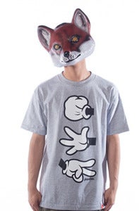 Image of Rock Paper Cut Tee - Grey