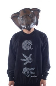 Image of Rock Paper Cut Black Crew - Louie