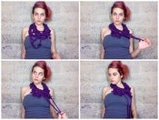 Image of purple sushi scarf