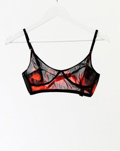 Image of NOVA Bra - Red Fractal