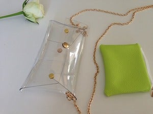 Image of Mini Clear Clutch/Chain Bag