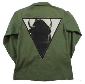 Image of GREEN BUFFALO ARMY JACKET 