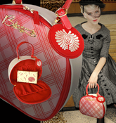 Image of Not a checkered past - Besame Classic Cosmetic Travel Bag