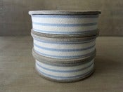 Image of Lazo rayas azul y crema