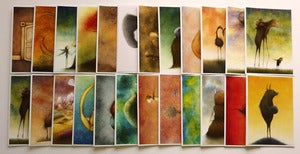 Image of Set Of Twelve Obsolete World Fine Art Notecards