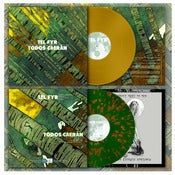 Image of DK040: Tel Fyr / Todos Caerán - Split 12” LP - Opaque Gold /100, Green w/ Bronze Splatter /200