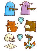 Image of PDC artist series stickers