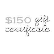 Image of gift certificate - $150