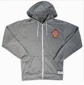 Image of Lucky Pussy Dojo crest Zip Up Hoody