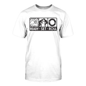 Image of Ground Fighter "Ready Set Roll" Shirt - White