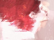 Image of print; redgirl #2