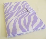 Image of Nook HD Cover in Lavender and White Zebra Print