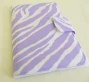 Image of Lavender and White Zebra Print Cover for Kindle Fire