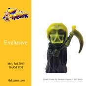 Image of Death Vader Resin Yellow & Black Marble Version - Broken Pigeon - De Korner Exclusive