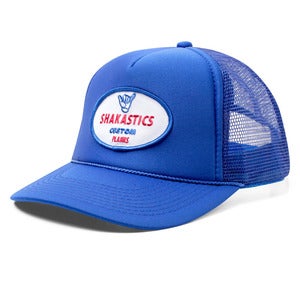 Image of Oval Logo Trucker Hat - Blue