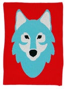 Image of Woolf turquoise cushion cover
