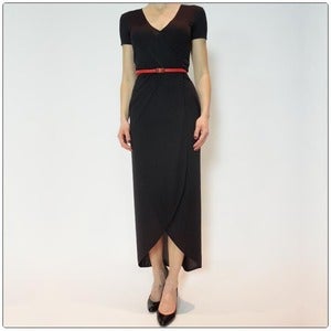 Image of The Wrap Dress Perfected - Ink Blot