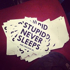 Image of Abe Lincoln Jr. Stupid Never Sleeps Stickerpack!