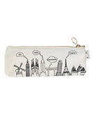 Image of Pencil Zip Pouch- "Hello, Hola, Ciao" 