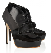 Image of Acne Ace Lace Up Leather Ankle Boots