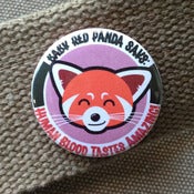 Image of Baby Red Panda drinks blood