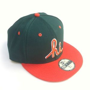 Image of IN4MATION - HI NEW ERA HAT (GRN/ORG)