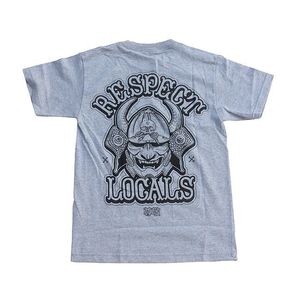 Image of IN4MATION - RESPECT LOCALS TEE ( HTR/BLK ) 